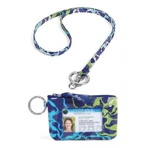 Lanyard & Zip ID Case in Katalina Blues